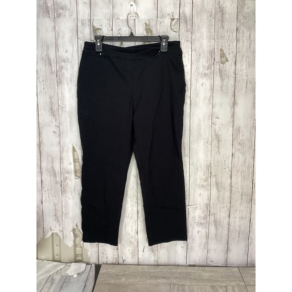 Black Stretch Elastic Waist Bermuda Women's Short Size Large - Picture 1 of 5